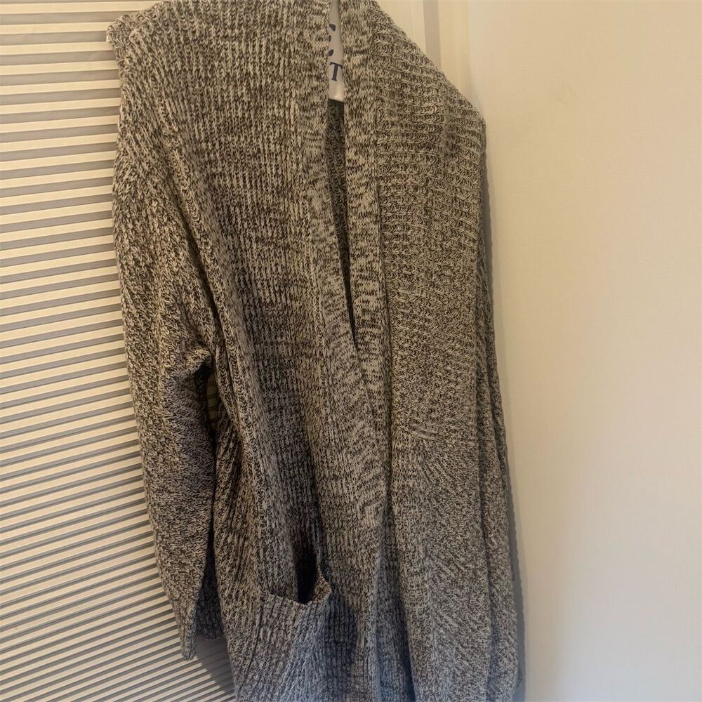 A New Day Women's Gray Knit Open Front Cardigan Sweater Size M